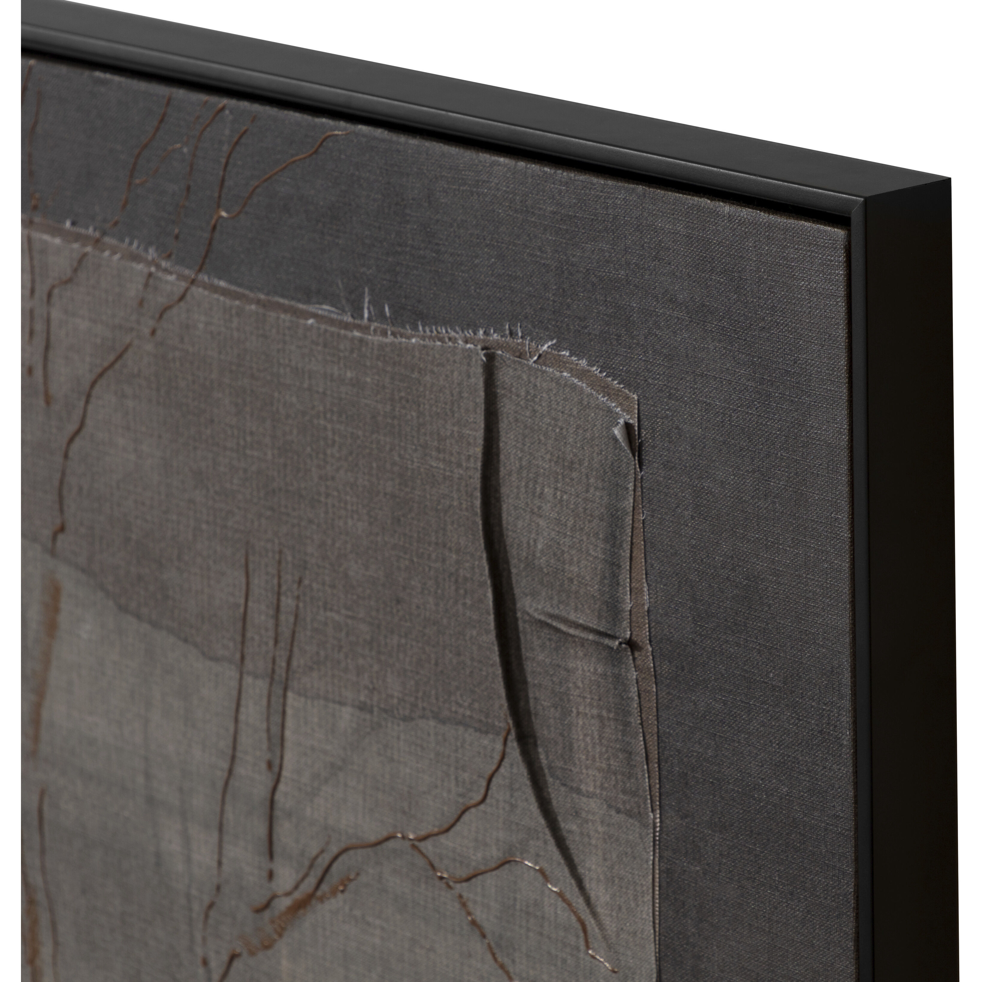 Enchanted Forest Black Floater Frame / Brown Wall Art, Nature